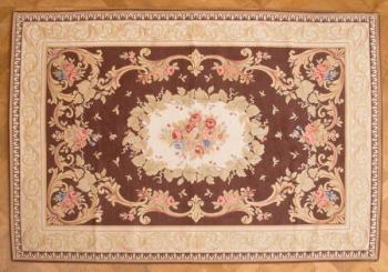 Hnědý koberec Aubusson 227 X 156 cm Hnědý koberec Aubusson 227 X 156 cm