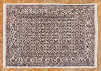 Ručně vázaný perský koberec Moud z Íránu, 218x150  Ručně vázaný perský koberec Moud z Íránu, 218x150